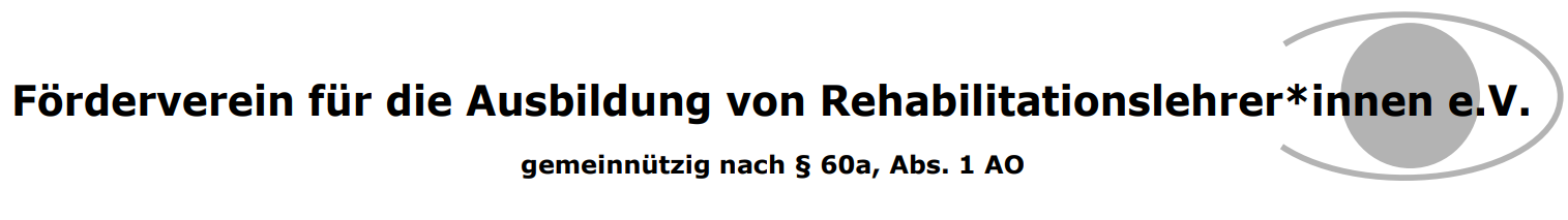 Förderverein für die Ausbildung von Rehabilitationslehrer*innen e.V.